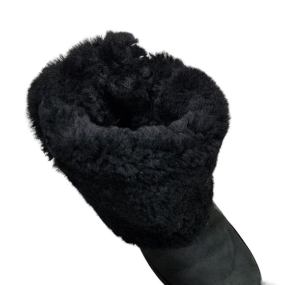 UGG Girls Bailey Bow II Boot Women Size 9 Black Triple Bow Tall 1007309Y - Picture 10 of 14